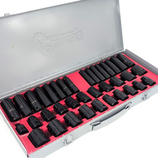 Cummins Pro Industrial Tools 37-piece Impact Sockets Sae 516-1 Metric 8-24mm Cummins Pro Industrial Tools 37-piece Impact Sockets Sae 516-1 Metric 8-24mm