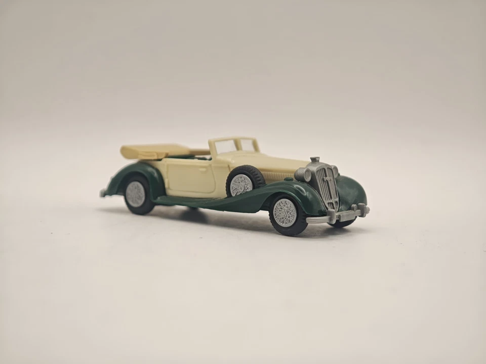 Praliné Horch 853A H0 1:87 Modellino Auto Storica Verde Crema - Immagine 2 di 4