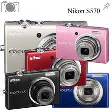 Nikon COOLPIX S570 Digital Camera 12MP 4x Optical Zoom Exposure Compensation