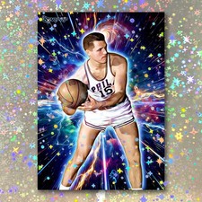Tom Gola Holographic Star Player Art Card 01/10 Starpop Signed Basketball Print