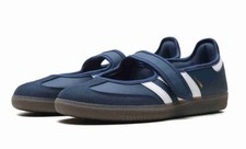 adidas Samba Mary Jane Crew Navy White Gold Metallic IH6484 Women Size