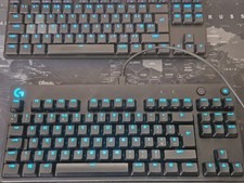 Logitech G Pro wired mechanical gaming keyboard GX Blue Clicky switches - Black