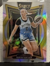 2025 Panini Select WNBA 30 Hailey Van Lith Concourse Silver Prizm RC