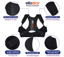 Posture Corrector Support Magnetic Back Shoulder Brace Belt Band For Men Women