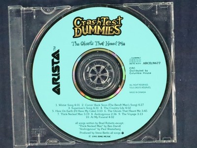 The Ghosts That Haunt Me by Crash Test Dummies {CD Disc Only No Tracking}