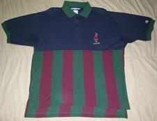 VTG 1996 ATLANTA SUMMER OLYMPICS CENTENNIAL GAMES POLO SHIRT LARGE TORCH 90s