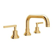 Rohl A2218LMULB-2 Lombardia 1.2 GPM Bath Faucet with Drain - Unlacquered Brass