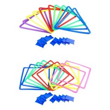 10Pcs Hopscotch Rings Multicolor Garden Beanbag Agility Rings Ring Toss Game for