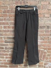 Vintage Prada Women’s Boot Cut Pants, Sz 38, Brown Mohair/Wool, Italy