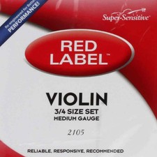 Super Sensitive Red Label 2105 Violin String Set 3/4