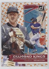 2022 Panini Donruss Diamond Kings On Fire /75 Trevor Story #29 1f92