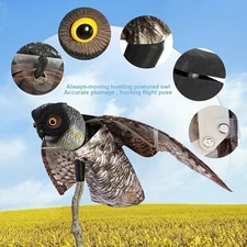 Prowler Owl with Moving Wing Garden Scarecrow Predator Decoy Pest