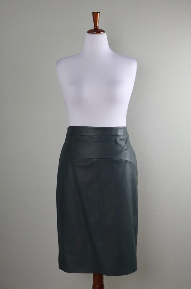 Falda lápiz BOSS HUGO BOSS NUEVA CON ETIQUETAS $595 Sebarbie cuero genuino talla US 14 Foto 3 de 4