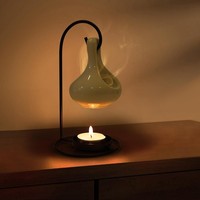 Duftlampe Keramik Aromalampe Teelichthalter Mit LöFfel Aroma Diffuser Weiß
