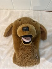 Daphne's Plush Golden Retriever Dog Golf Club Driver Head Cover Puppet