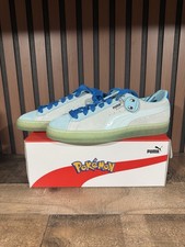 Pok mon x PUMA Squirtle Suede Classic Jr Size 7   Limited Edition   New in Box