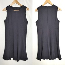 Banana Republic Sheath Dress Fit & Flare Sleeveless Blue White Micro Dot S New