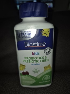 Biostime Kids Probiotics & Prebiotic Fiber Fruity Bites - 50 count - 07/2026