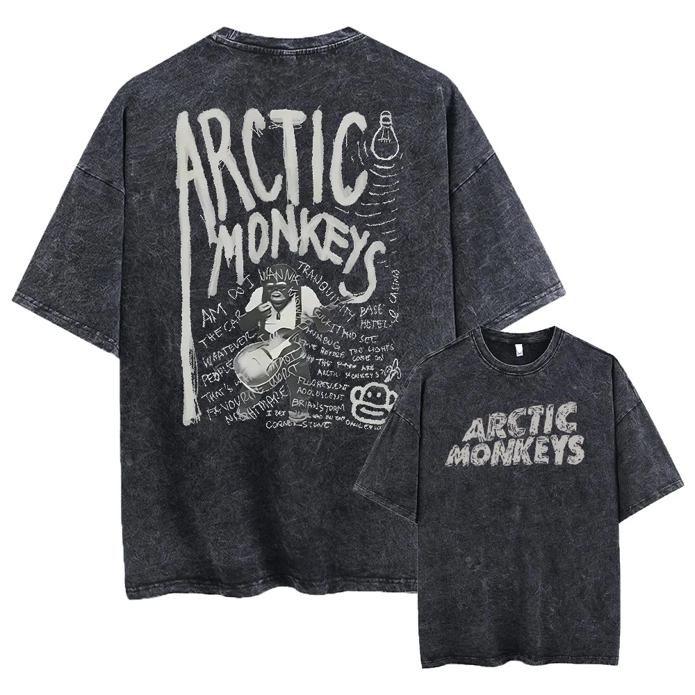 Retro Rock Music Graphic T-Shirt Men’s Oversized Vintage Washed Tee Streetwear
Opens in a new window