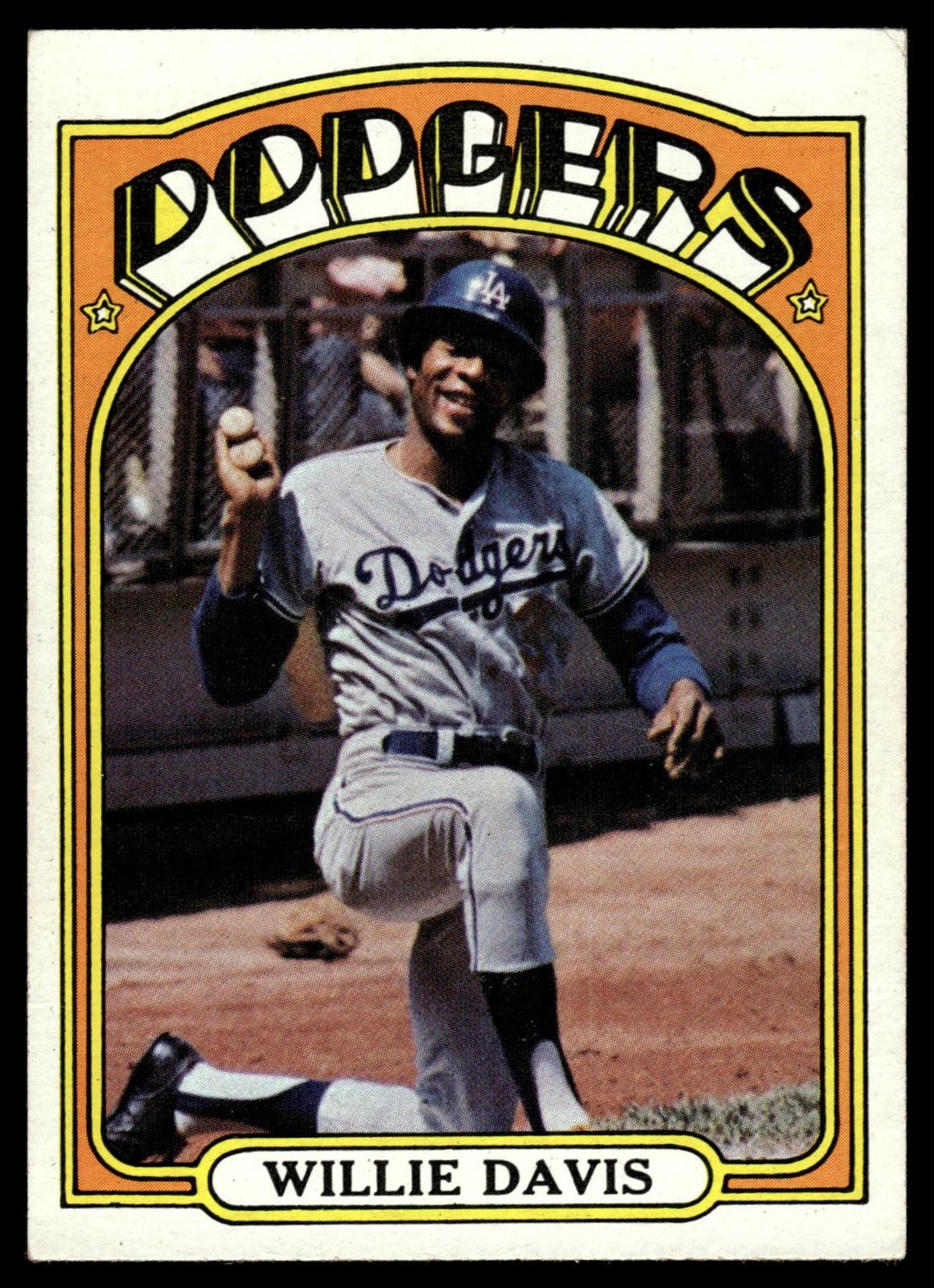 Willie Davis 1972 Topps Cloth Test #NNO Los Angeles Dodgers