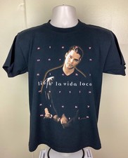 Vtg Ricky Martin Livin La Vida Loca T-Shirt 1999 90s Latin Youth L Adult S