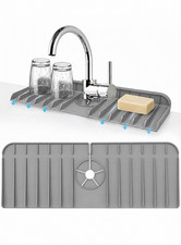 Silicone Kitchen Sink Splash Guard 14 Inch Faucet Mat for kitchen,Free Shipping