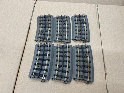 MTH RAILKING SPUR O GEBOGENE GLEISABSCHNITTE STÜCKE 6X KURZE LÄNGEN 3 SCHIENEN!