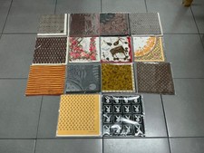 Lot of 14 vintage handkerchiefs dunhill MOSCHINO BALLY JeanPaul GAULTIER PLAYBOY
