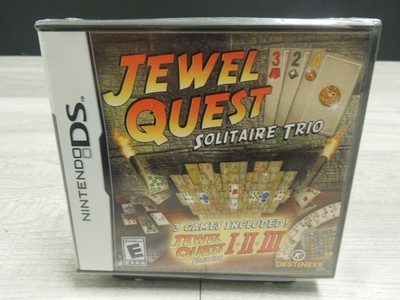 NEW FACTORY SEALED Jewel Quest Solitaire Trio 2011 Nintendo DS Video Game