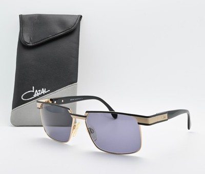 CAZAL Vintage Sunglasses 769 Col 302 59-18 145 Gold Black Silk Matte 90s L