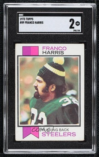1973 Topps Franco Harris #89 SGC 2 Rookie RC HOF