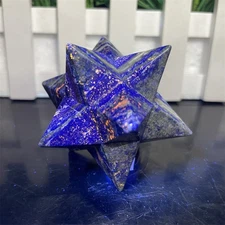 0.2LB 2.5" Natural Lapis Lazuli Merkaba Crystal Quartz Gift Decor  Reiki