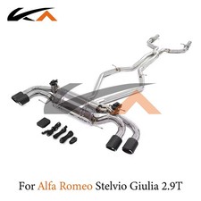 KA Tuning Catback Exhaust System For Alfa Romeo Giulia Stelvio Quadrifoglio 2.9T
