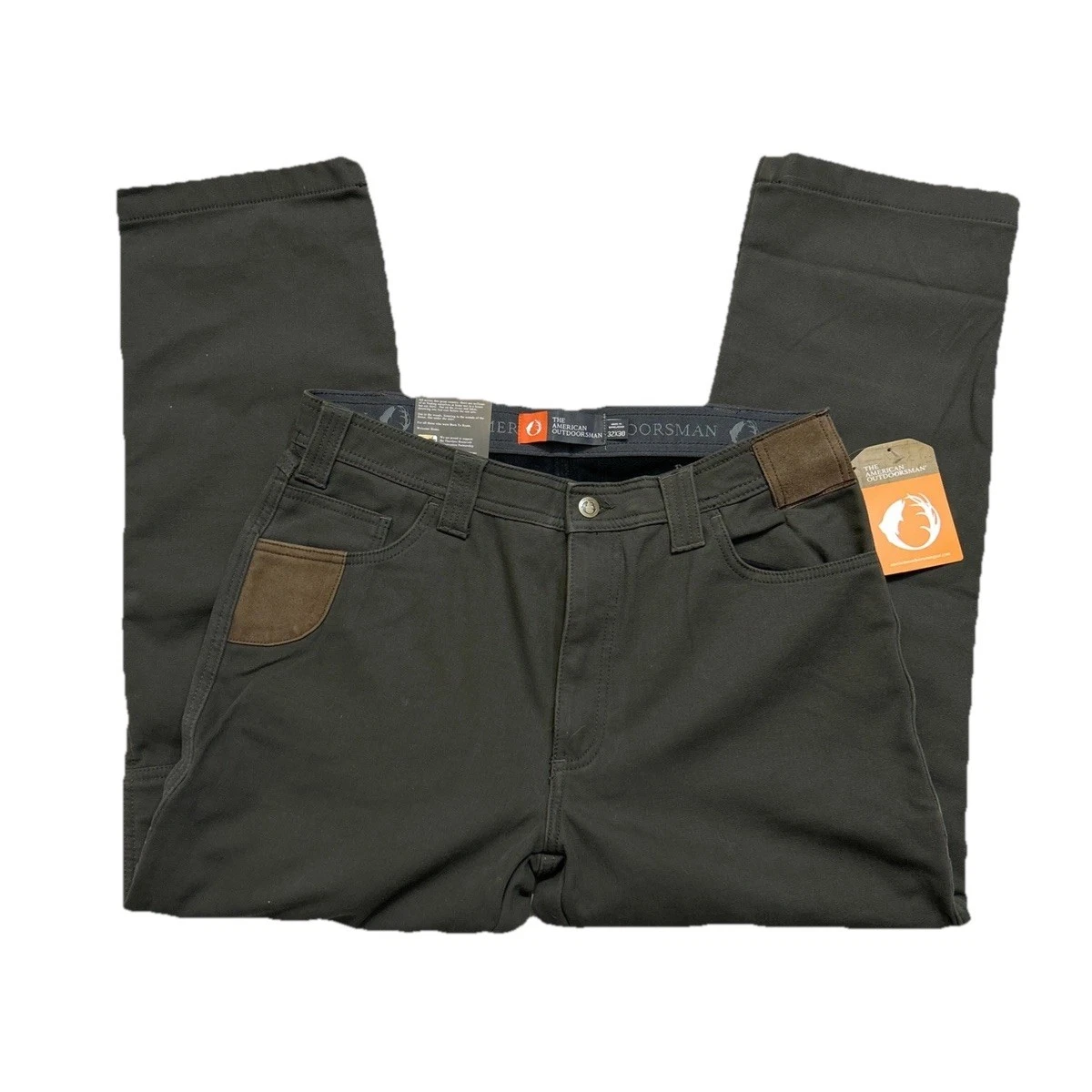 $80 The American Outdoorsman Men's Convertible Hiking Pant-Agave Green-32Wx30L