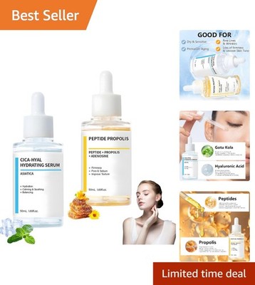 Luxury Anti-Aging Hydration Serum Set with Peptide Complex - 24-Hour Renewal