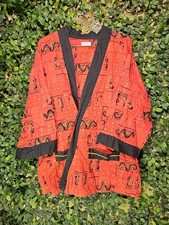 Vintage 50s 60s Weldon Robe Bathrobe Sleep Lounge Wear Kimono Sz L NO WAISTBAND