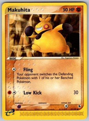 Makuhita 57/109 Common Ruby & Sapphire Pokemon Lightly Played