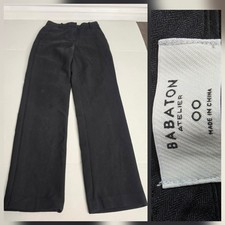 Aritzia Babaton Atelier Black Trouser Pants Sz 00 High Waisted Office Siren