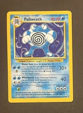 Pokemon Poliwrath 13/102 Base Set Holo Rare Unlimited WOTC LP Vintage on eBay