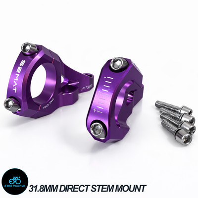 Direct Mount Vorbau CNC Alloy 31,8mm eloxiert lila MTB Downhill BMX Fahrrad Vorbau