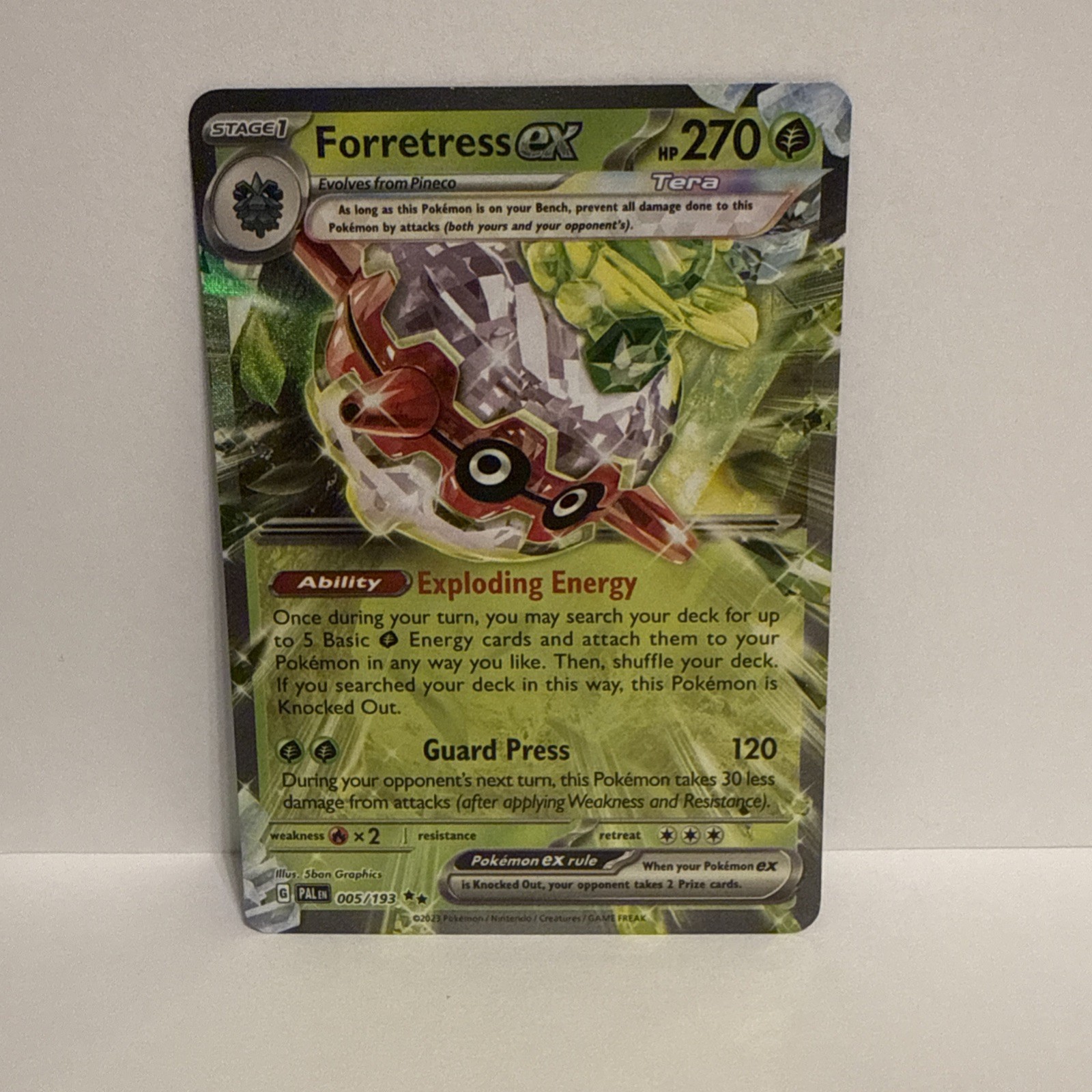 Forretress ex 005/193 Holo Double Rare 2022 NM