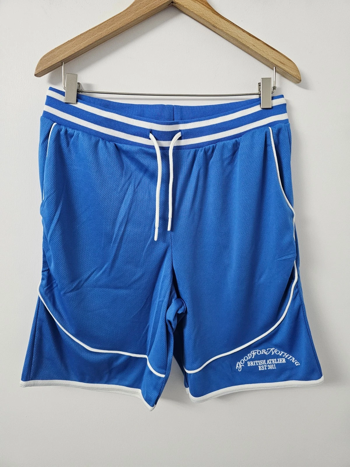Good For Nothing Shorts Mens Medium Blue Mesh Drawstring