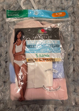 New Fruit of the Loom Women signature panties sz 6 m 3 pair nip cooling stripes