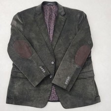 Ralph Lauren Chaps Brown Blazer Corduroy Sport Coat Mens 48R Elbow Patches