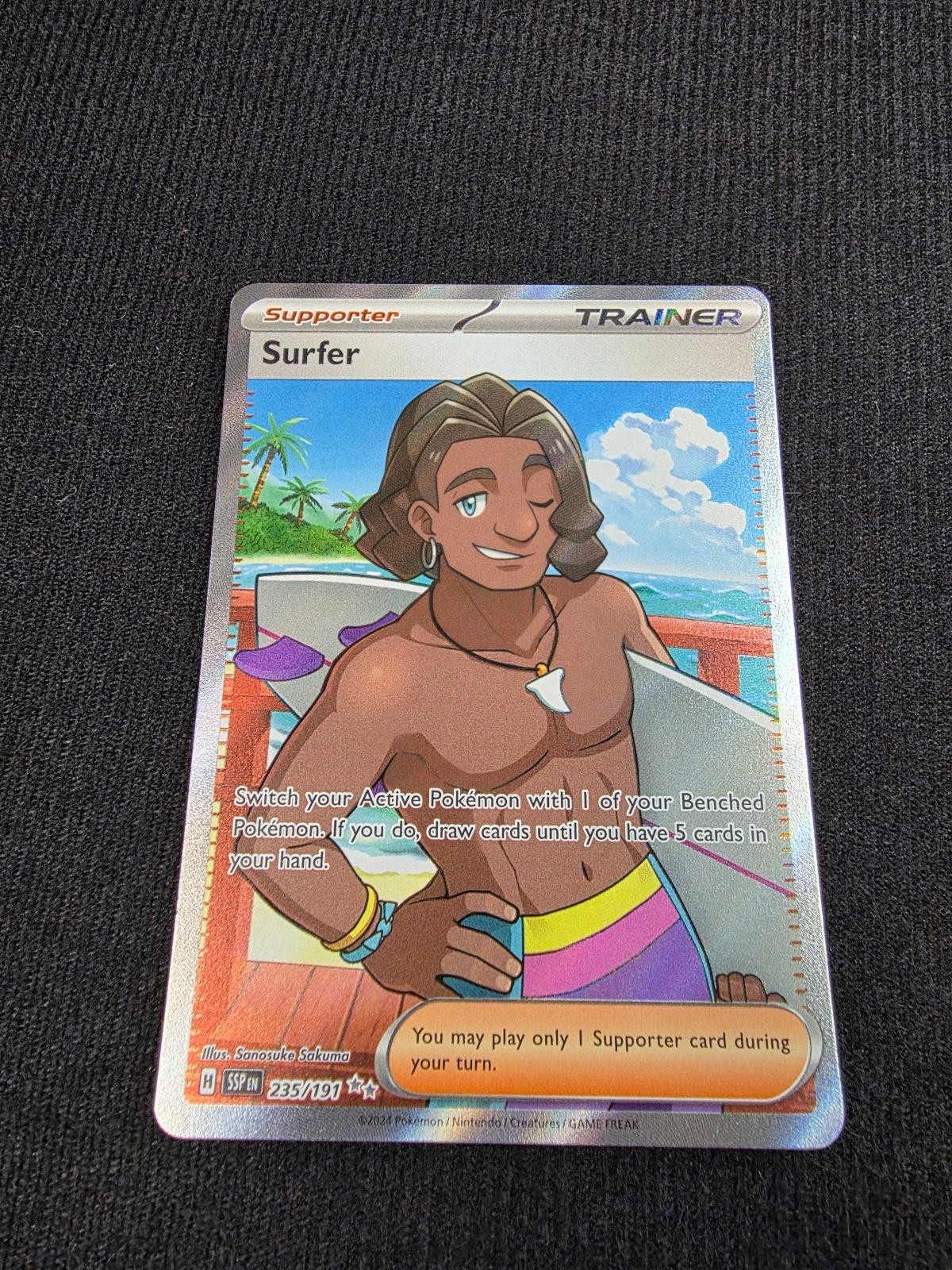 Surfer 235/191 Ultra Rare Surging Sparks Pokemon Holo Near Mint