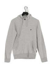 French Connection Women's Hoodie XS Grey Cotton with Polyester Pullover