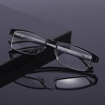 Herren-Lesebrille Mit Rechteckigem Metallrahmen Raffinierter Look B