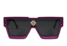 Louis Vuitton Cyclone Sunglasses Purple Square Acetate Glasses Z1641W91B 155