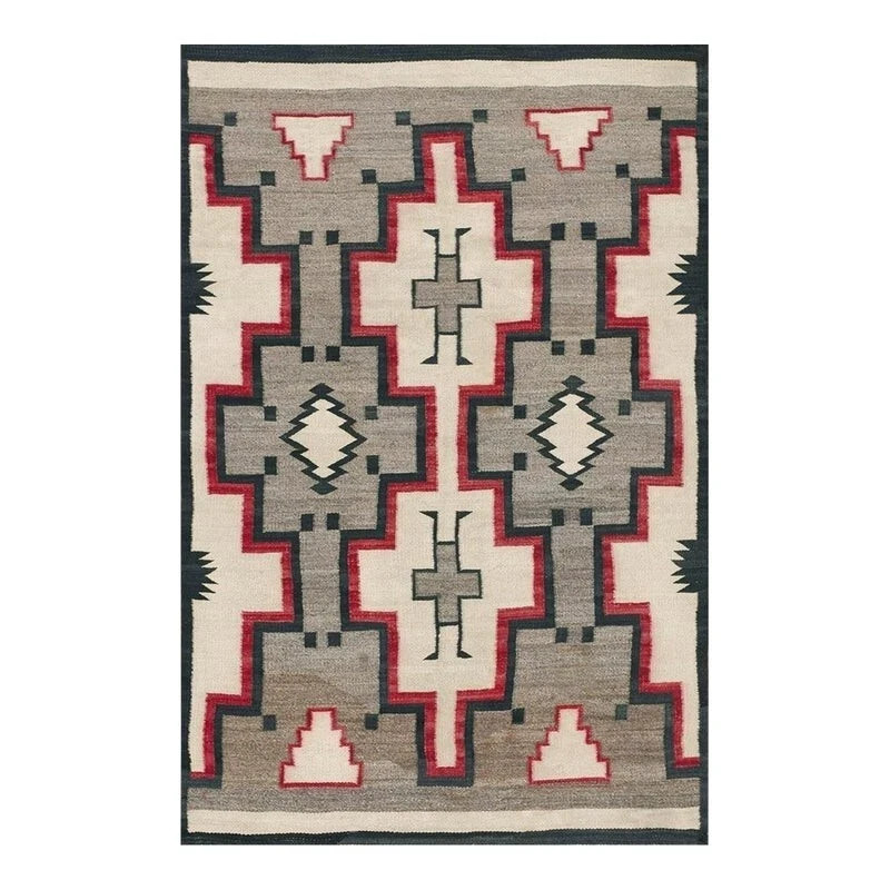 Alfombra navajo suroeste tejida a mano tribal nativa americana 100 % lana 5x8 pies