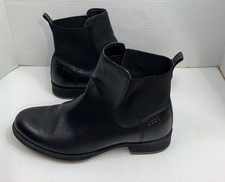 ECCO Women s Black Leather Chelsea Boots Size...
